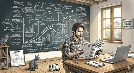 Florent Durand, consultant SEO et IA en Beaujolais — illustration